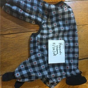 Plaid Dog Sweater - 18” back